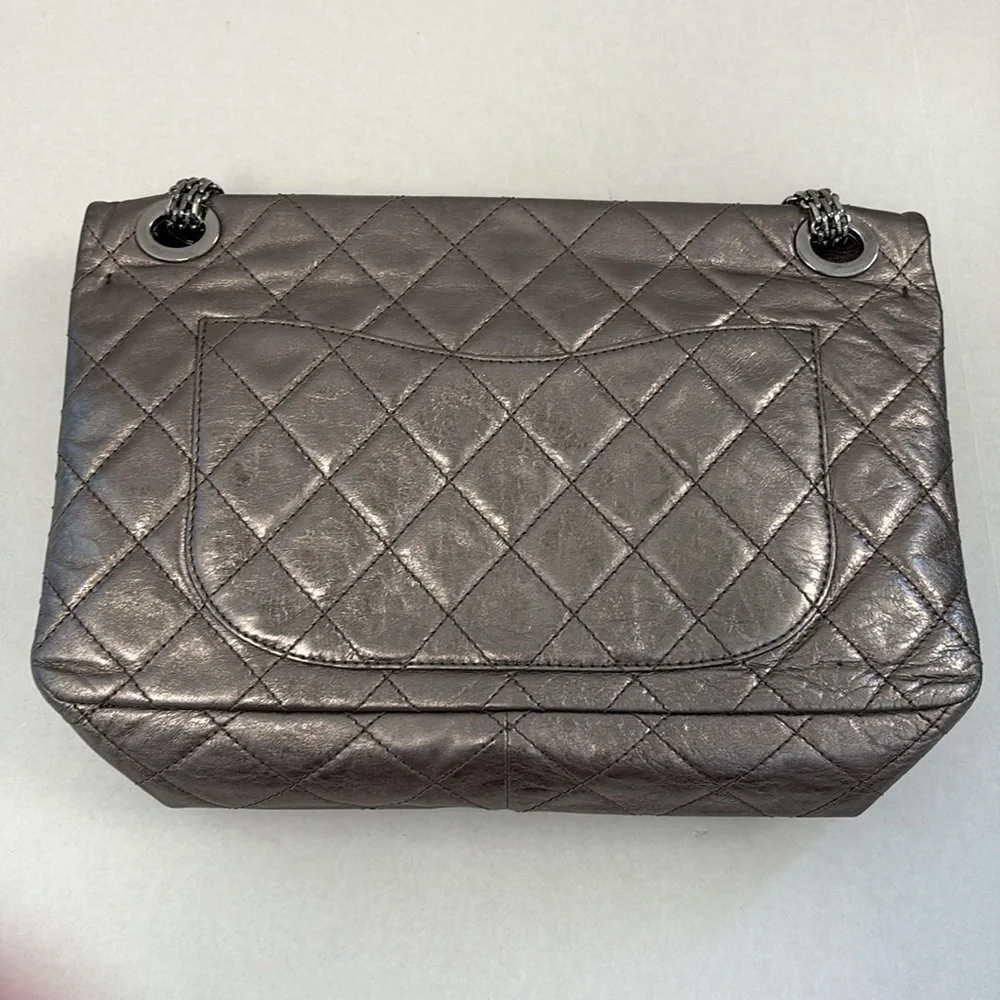 Chanel Metallic 2.55 Maxi Reissue Chain Shoulder Bag